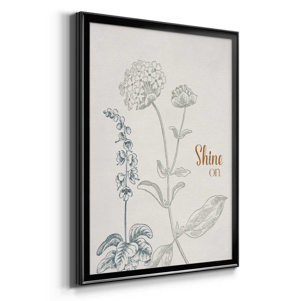 Shine On - Modern Framed Canvas Print