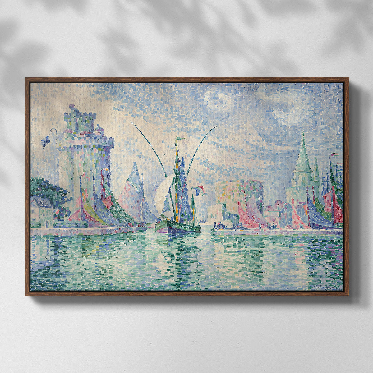 The Green Towers (Les tours vertes, la Rochelle), 1913 - Floater Framed Canvas Print