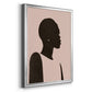 Pink Silhouette II - Modern Framed Canvas Print