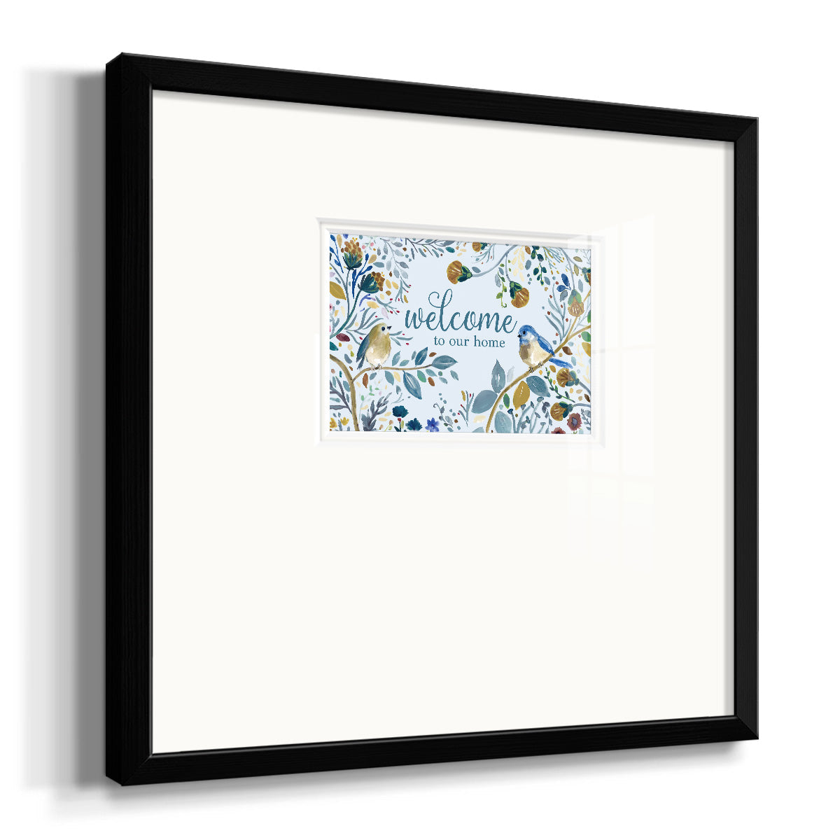 Welcome to Our Home Premium Framed Print Double Matboard