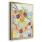 Flower Carousel I - Modern Framed Canvas Print