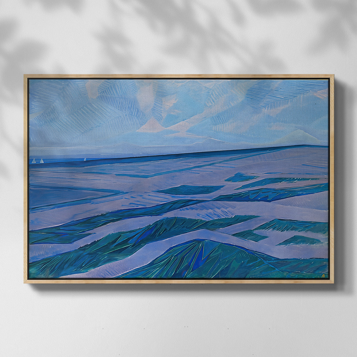 Dune Landscape, 1911 - Floater Framed Canvas Print