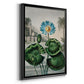 Temple of Flora IX - Modern Framed Canvas Print