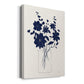 Indigo Sketch Bouquet II - Canvas Art Print