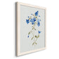 Blue Blossom Botanical II - Premium Canvas Framed in Barnwood - Ready to Hang