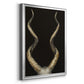 Spiral Antelope Horns -  Framed Canvas Print