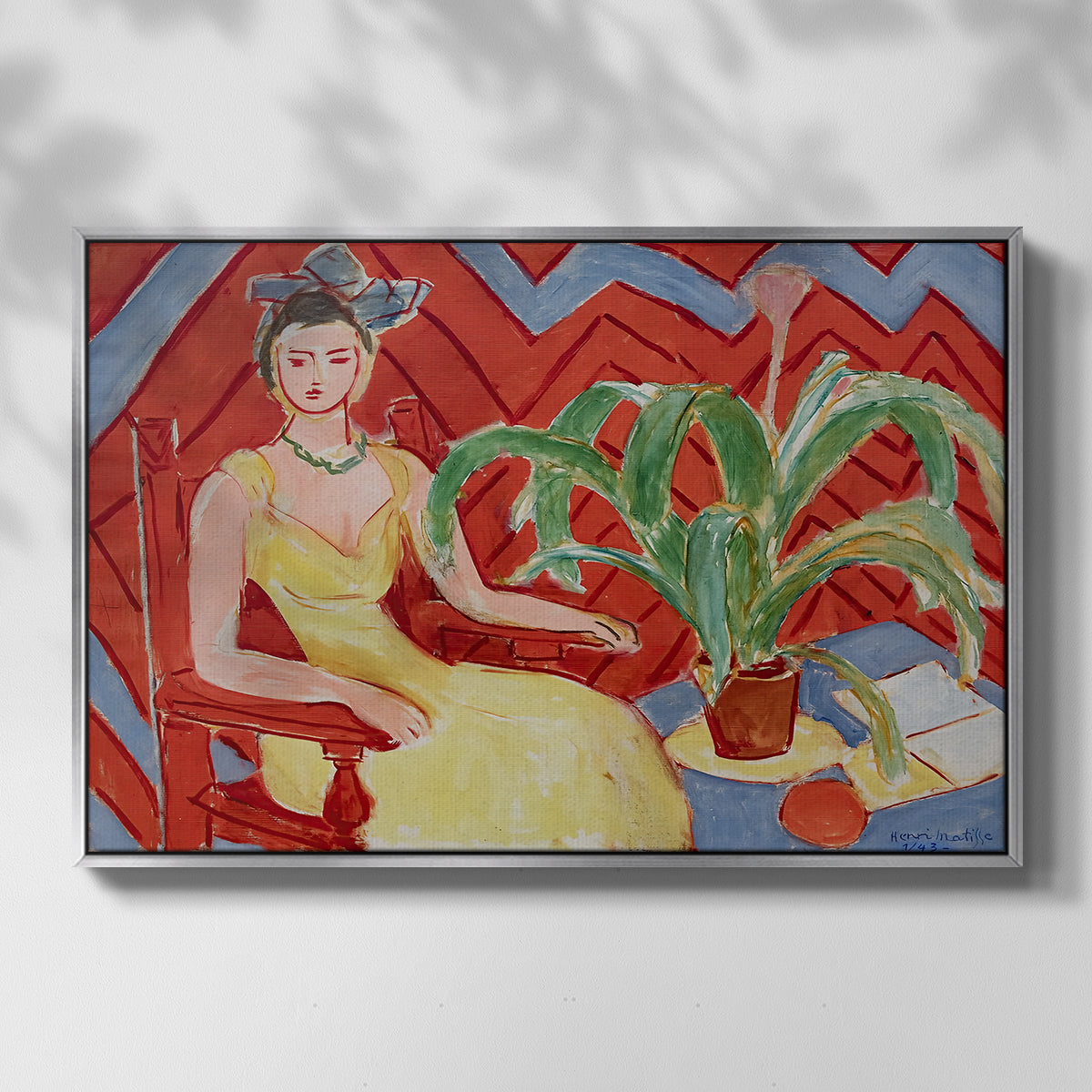 Michaella, 1943 - Floater Framed Canvas Print