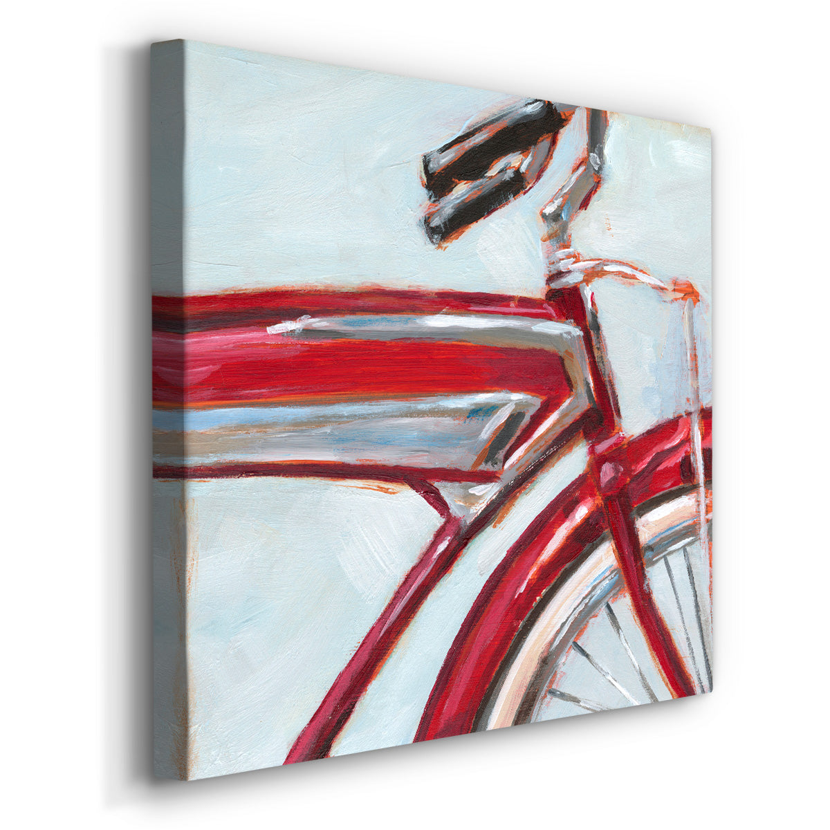 Retro Cycle I-Premium Gallery Wrapped Canvas - Ready to Hang