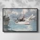 Fishing Boats, Key West, 1903 - Floater Framed Canvas Print