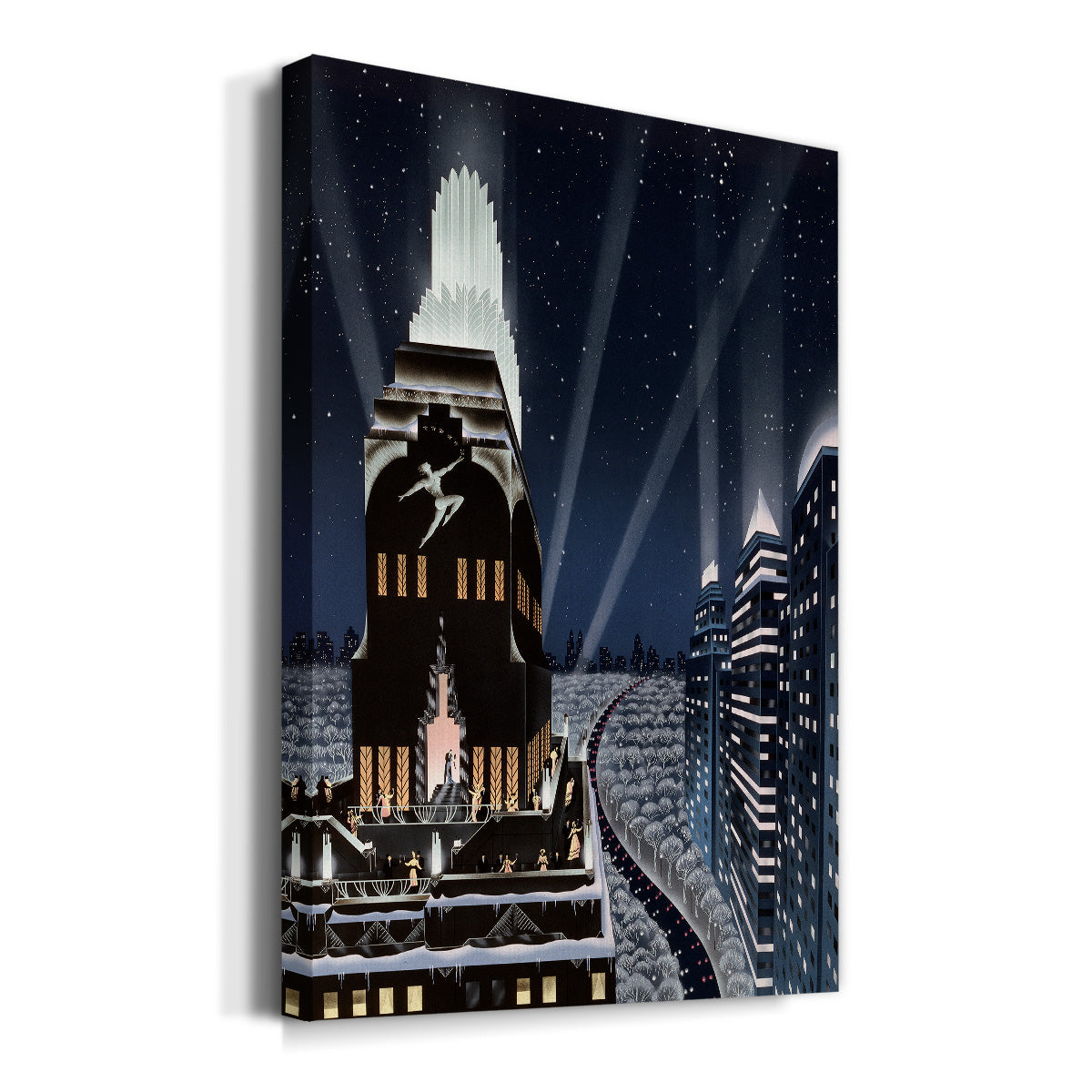 Rooftop Serenade Premium Gallery Wrapped Canvas - Ready to Hang