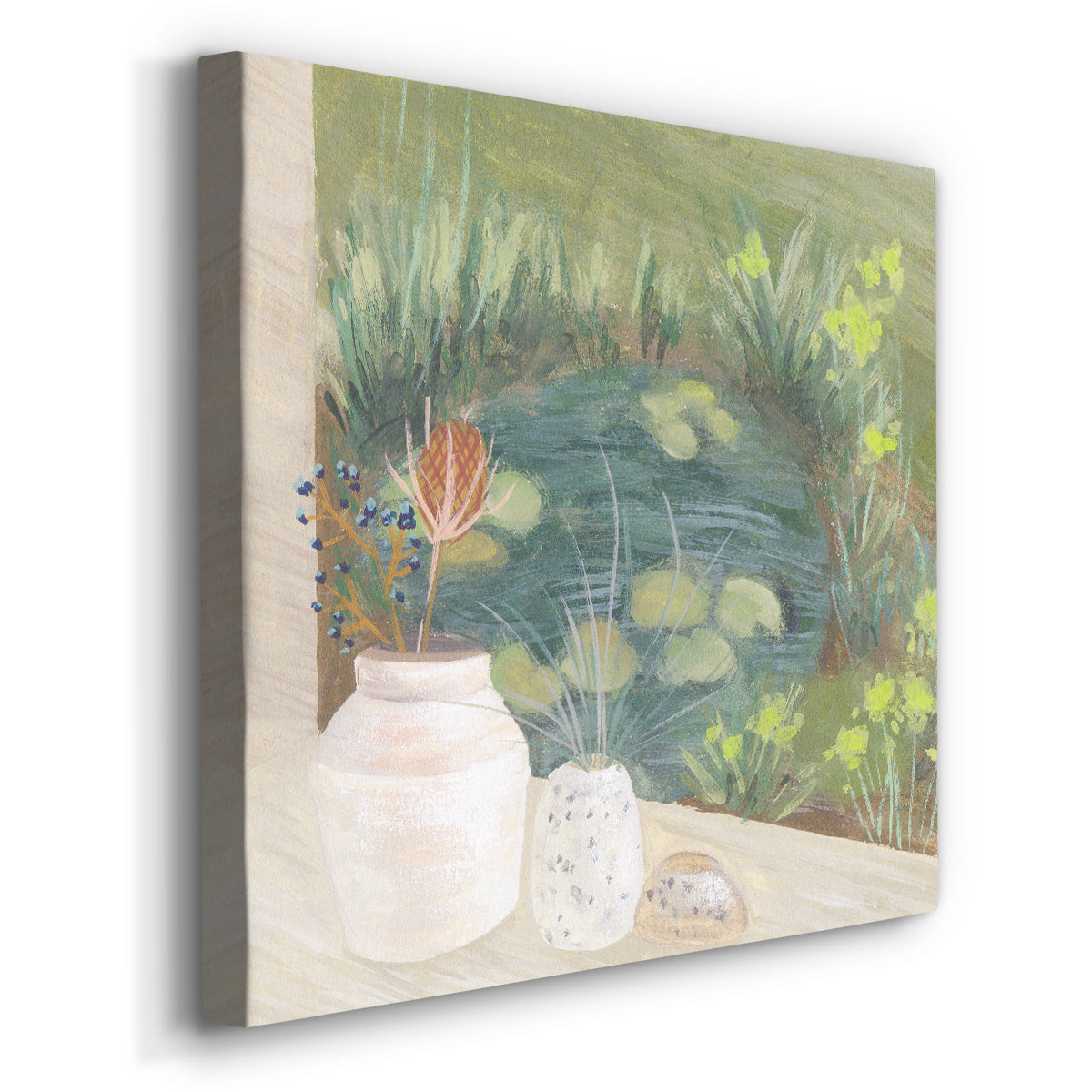 Window Plants IV-Premium Gallery Wrapped Canvas - Ready to Hang