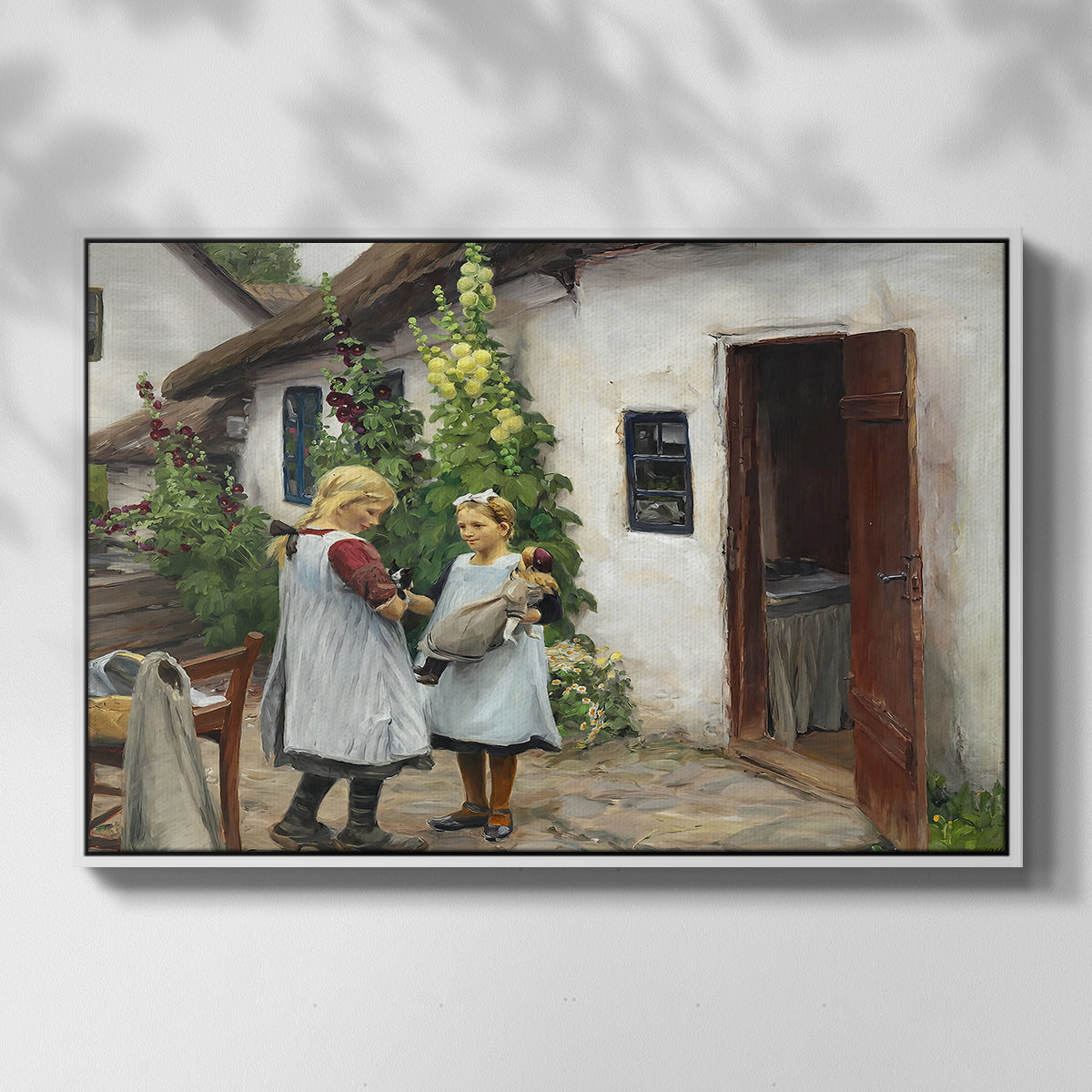 Have You Seen My Kitten?, 1914 - Floater Framed Canvas Print