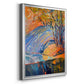 Cadmium Winter Solstice III - Modern Framed Canvas Print