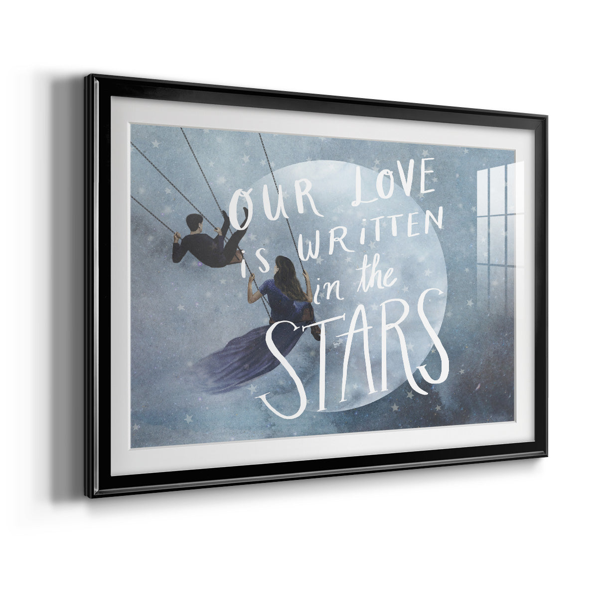 Celestial Love Collection A - Modern Framed Art Print