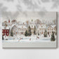 Pearled Yule Square - Canvas Art Print