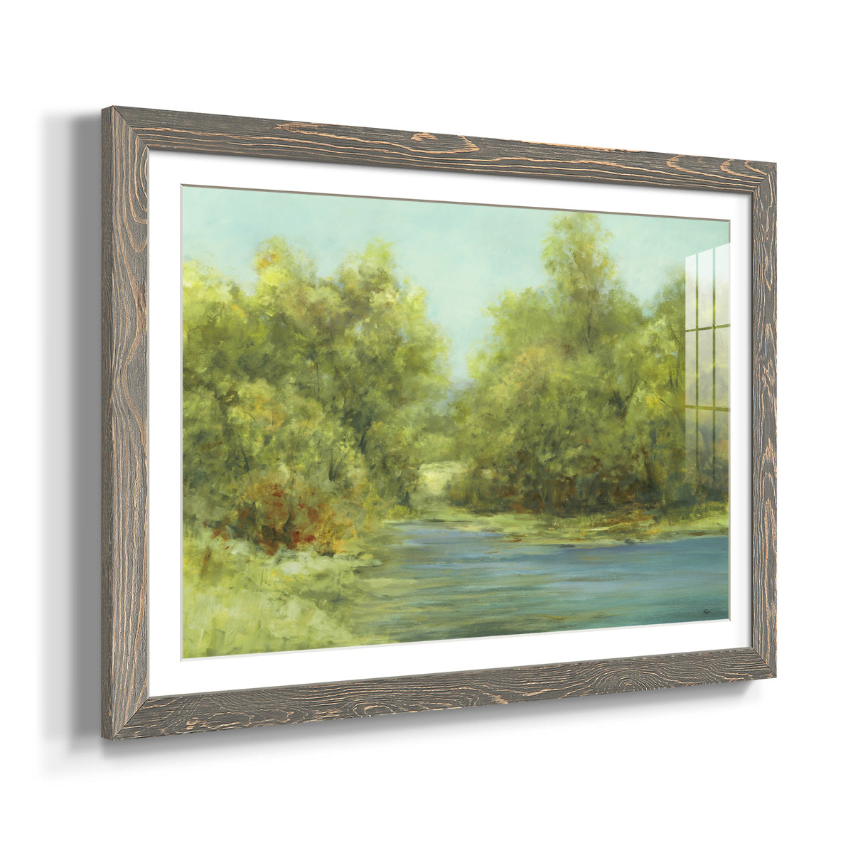 Country Views III-Premium Framed Print - Ready to Hang