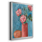 Rosa Blooms II - Modern Framed Canvas Print