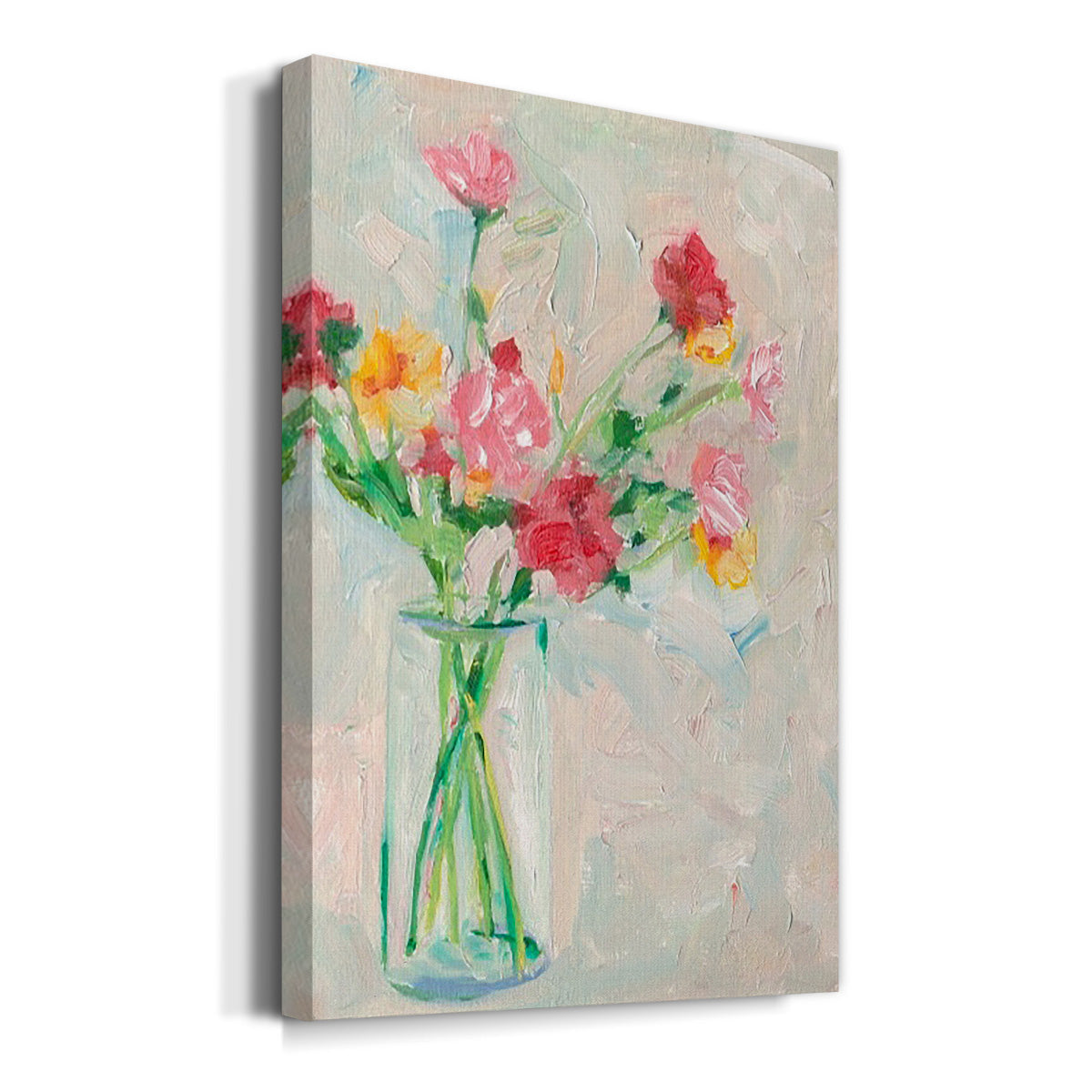 Painterly Soft Bouquet I - Canvas Art Print