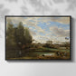 Washerwomen at the Water's Edge, c. 1860-1870 - Floater Framed Canvas Print