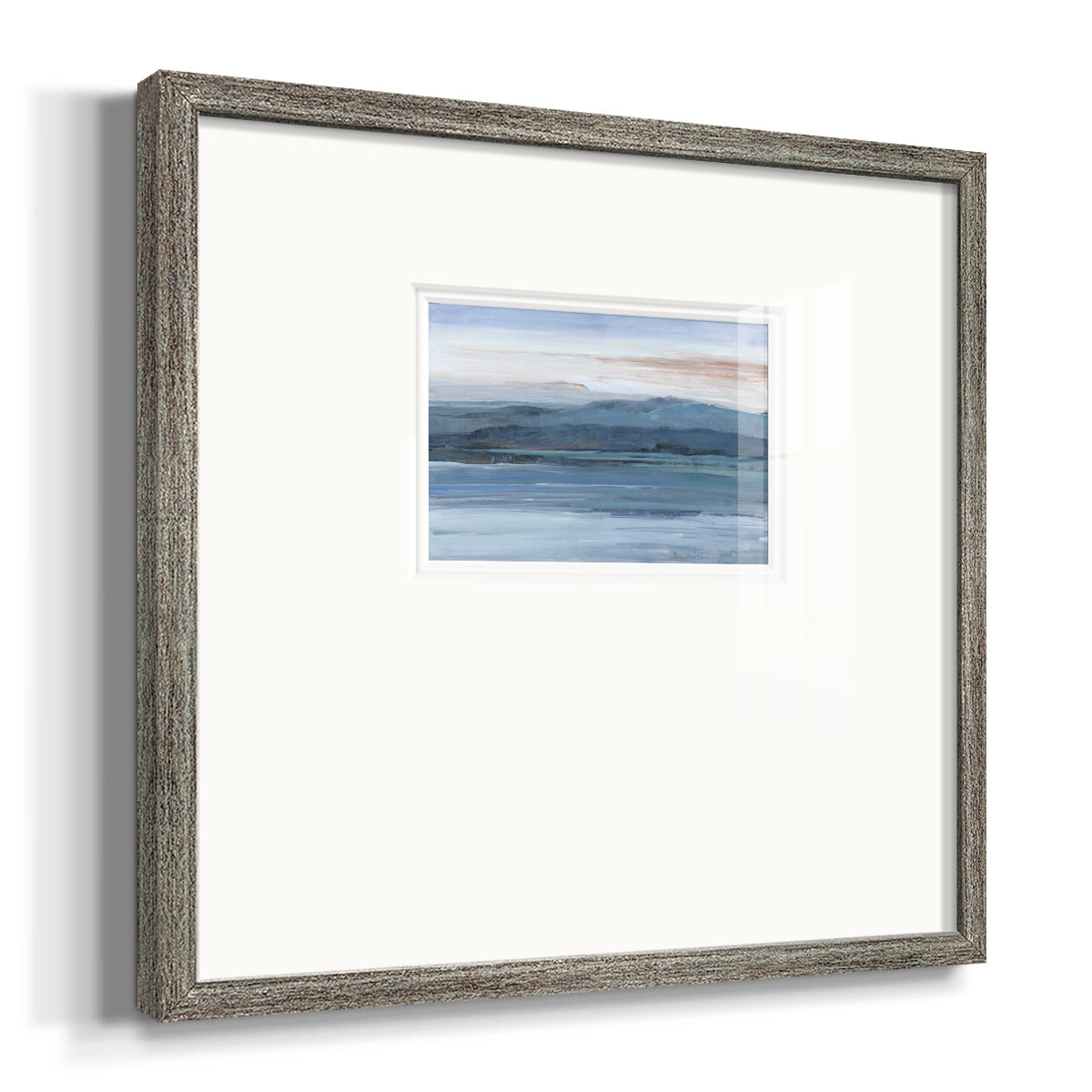 Across The Lake Premium Framed Print Double Matboard