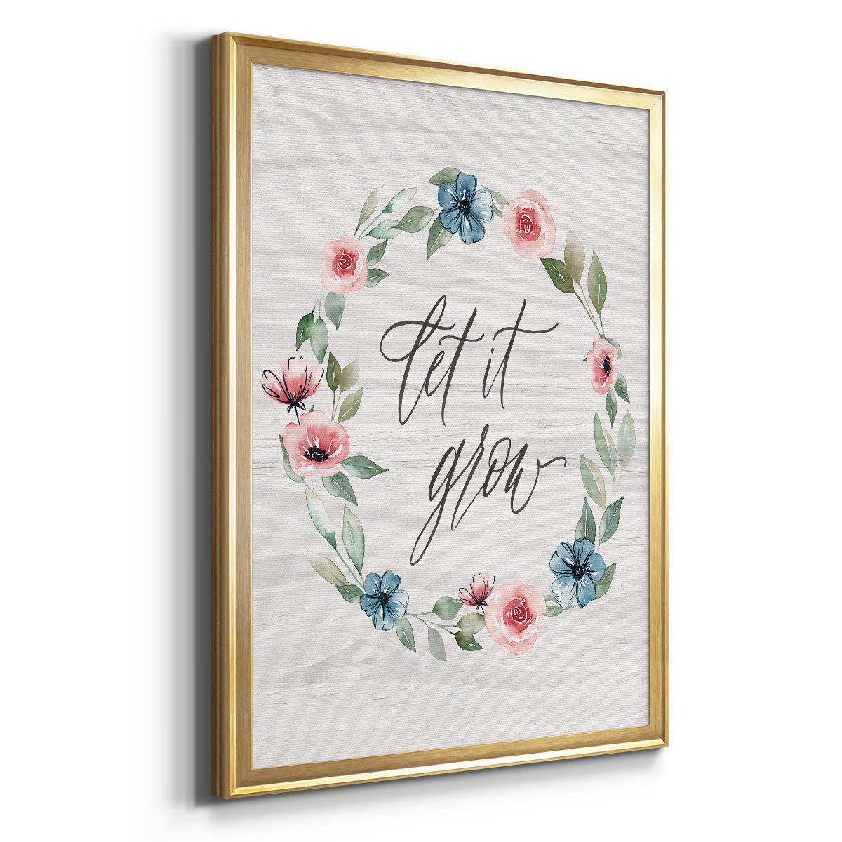 Let It Grow - Modern Framed Canvas Print