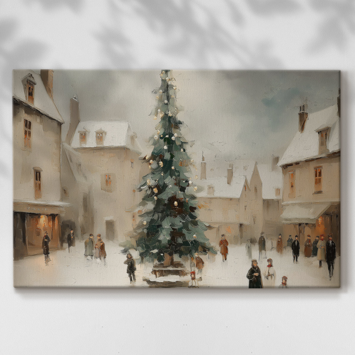 Tinsel-Gold Fir at Eve - Canvas Art Print