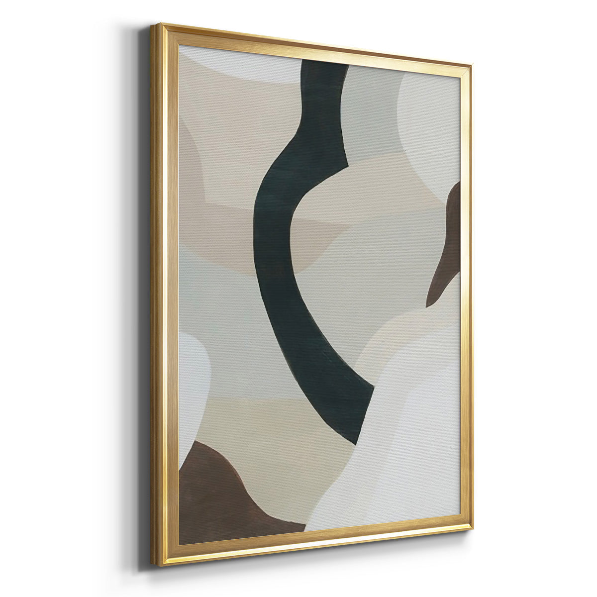 Shifting Neutrals II - Modern Framed Canvas Print