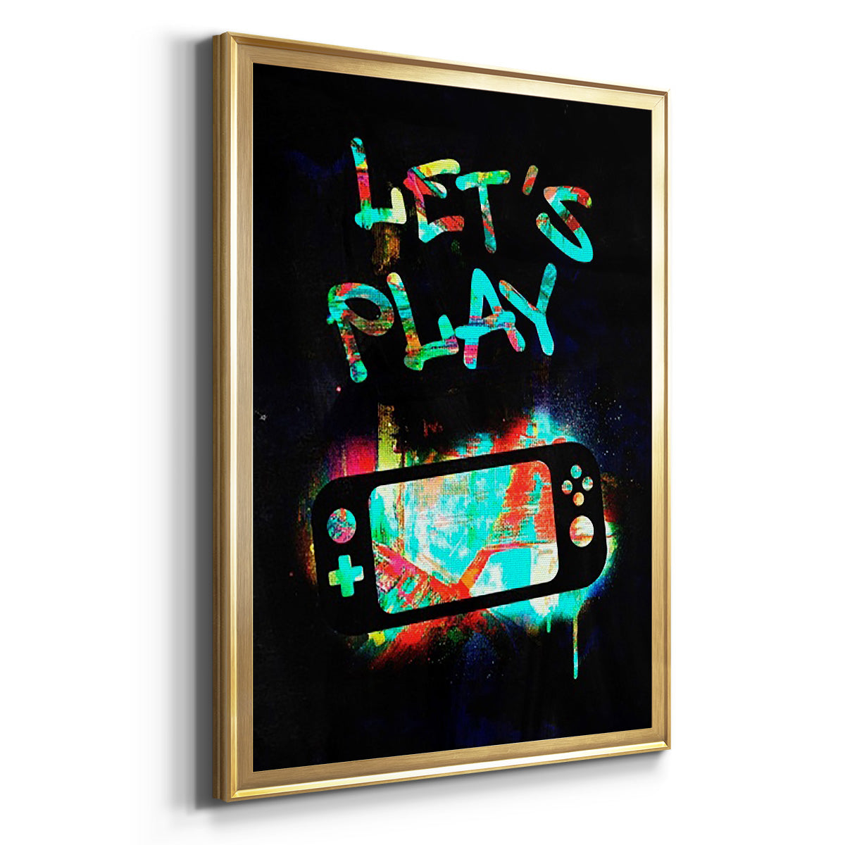 Gamer Tag III - Modern Framed Canvas Print