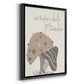Wonder While You Wander - Modern Framed Canvas Print