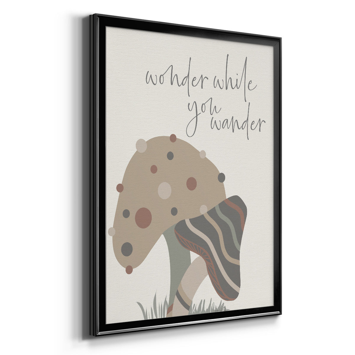 Wonder While You Wander - Modern Framed Canvas Print