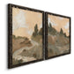 Hillside Walking Path I - Premium Framed Canvas 2 Piece Set - Ready to Hang