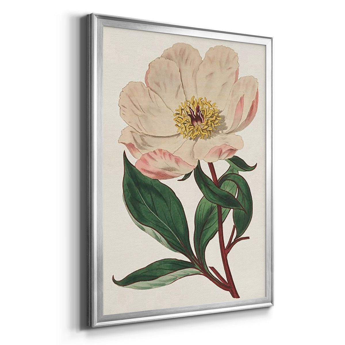 Pink Floral Mix VII - Modern Framed Canvas Print
