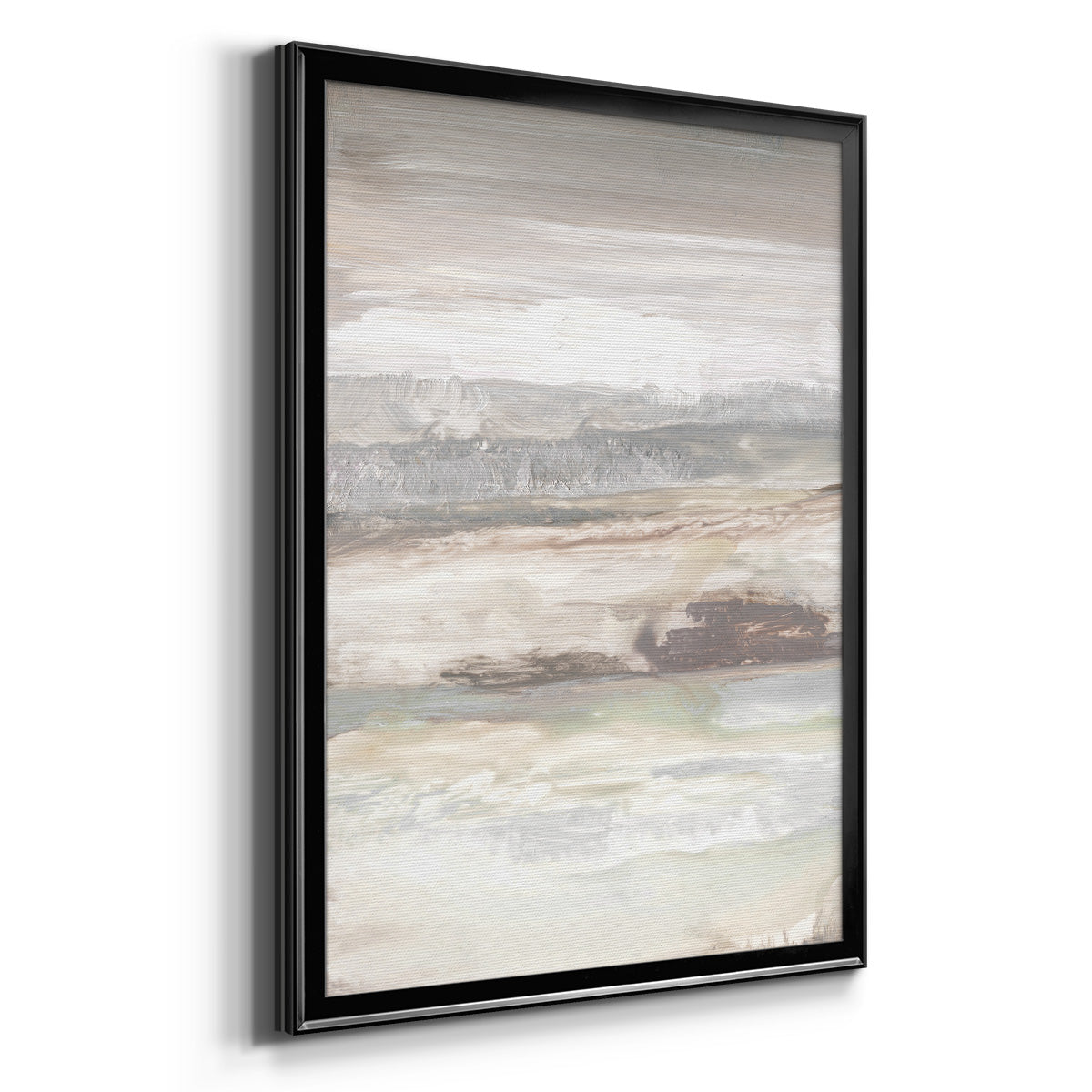 Neautral September Sky - Modern Framed Canvas Print