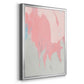 Blushing Abstract II - Modern Framed Canvas Print