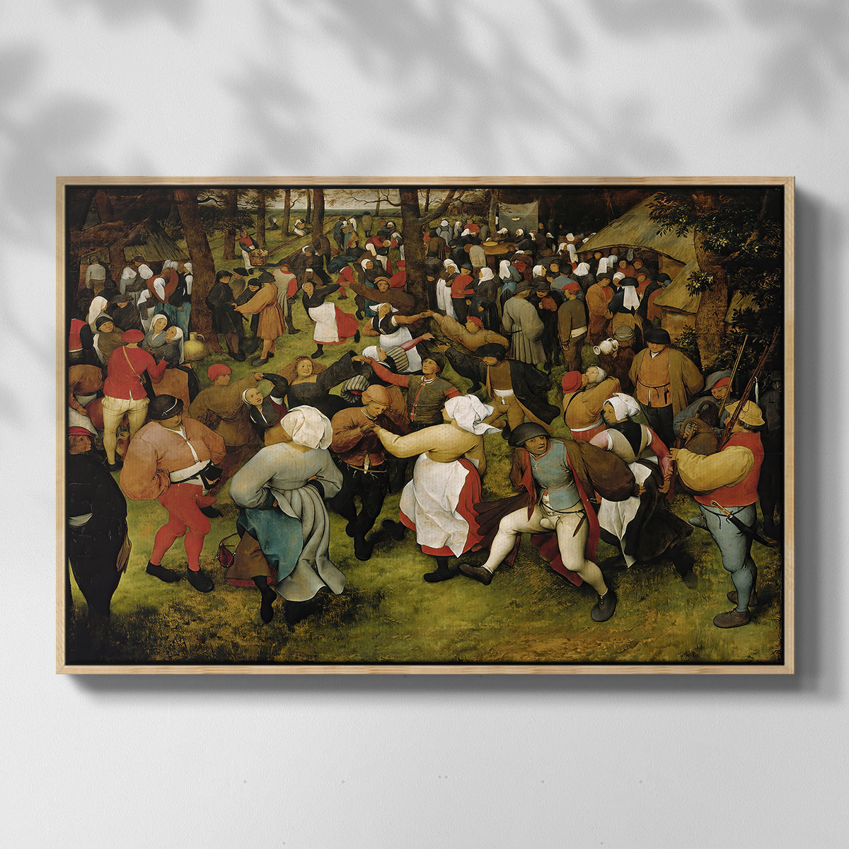 The Wedding Dance, c. 1566 - Floater Framed Canvas Print
