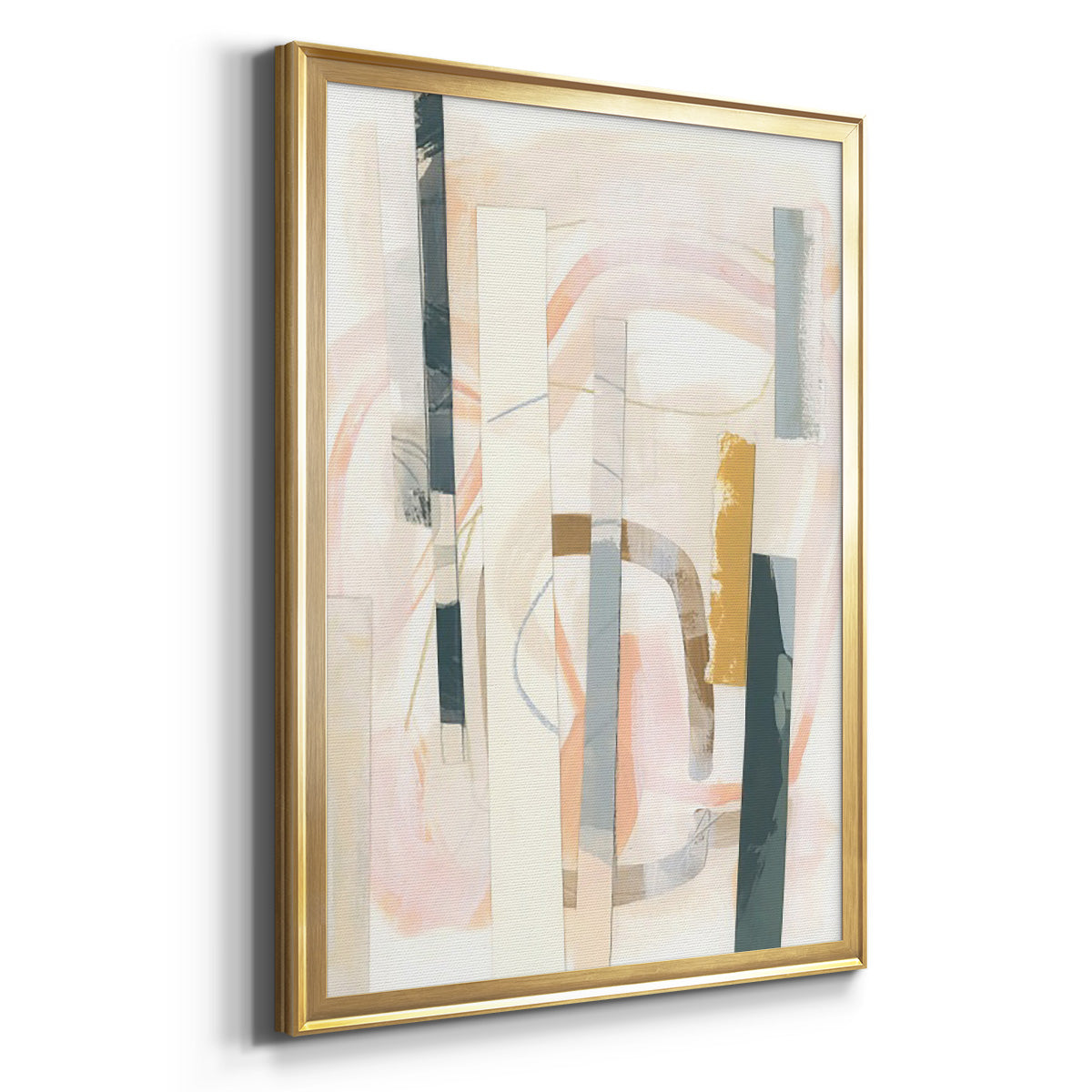Melon Litmus III - Modern Framed Canvas Print