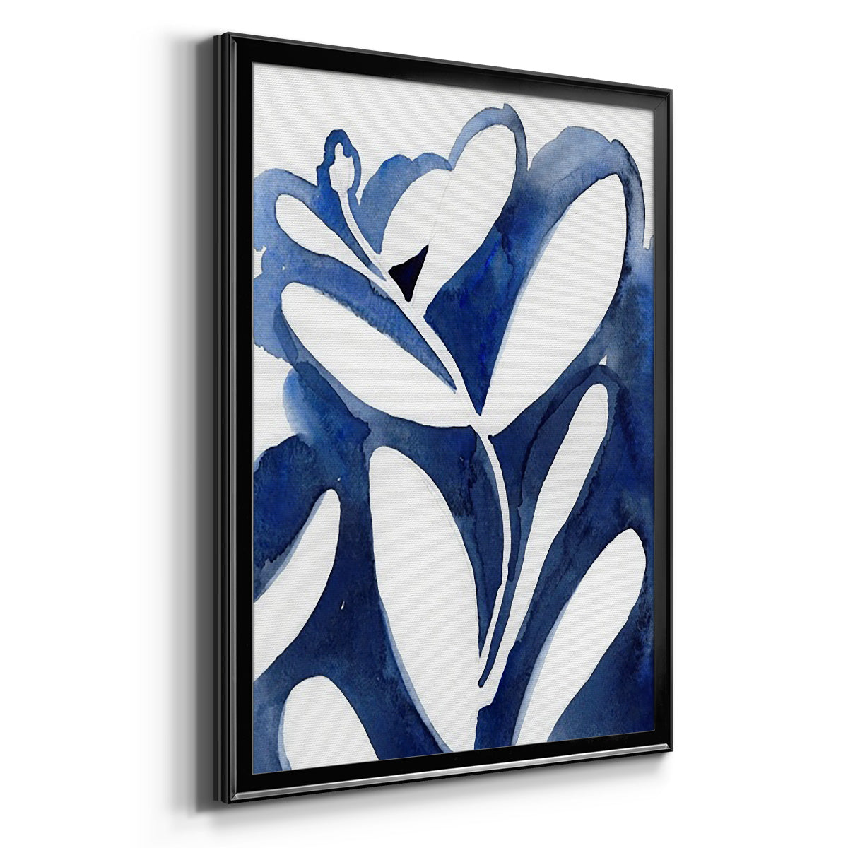 Blue Eucalyptus I - Modern Framed Canvas Print