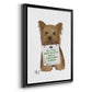 Love and Yorkshire Terrier - Modern Framed Canvas Print