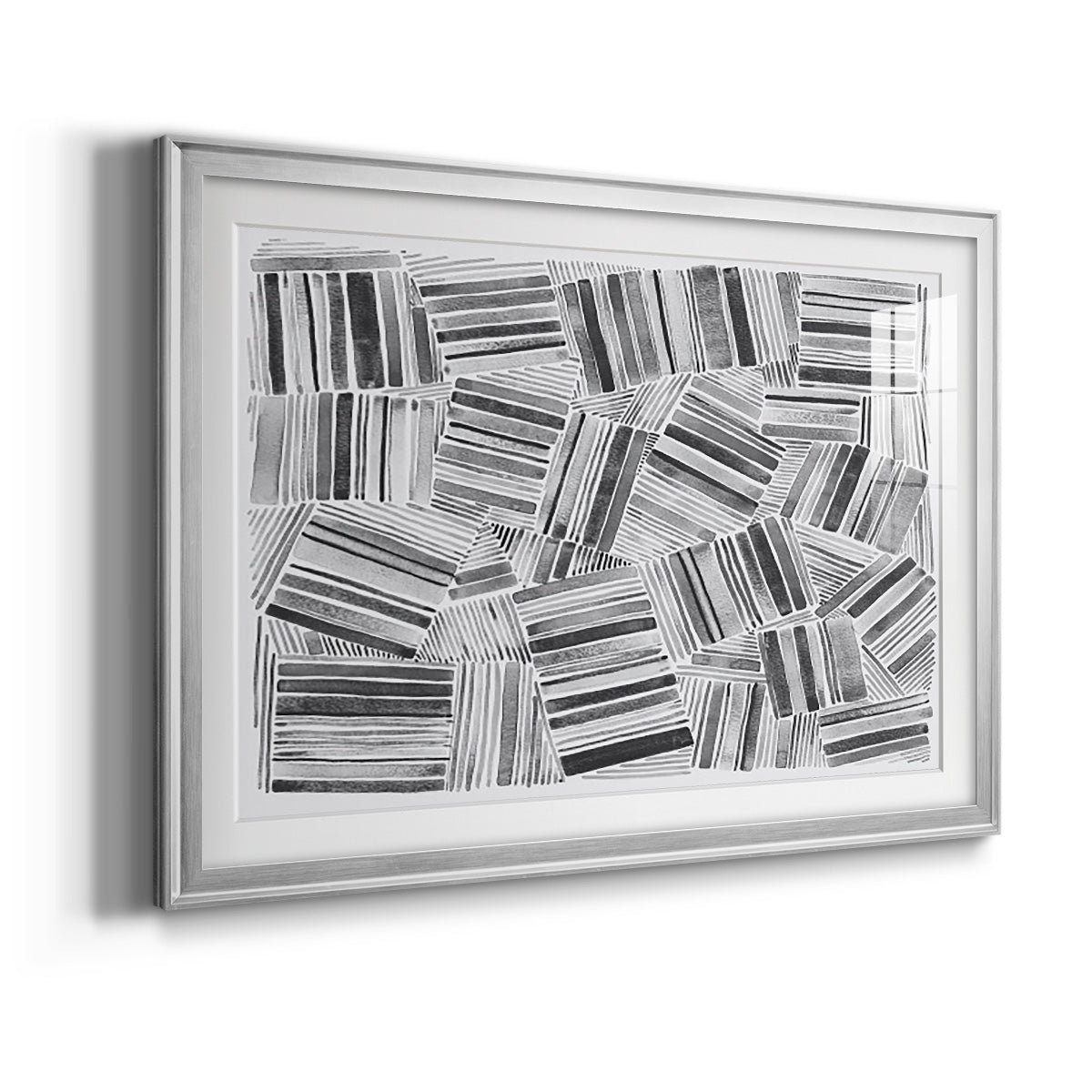 Quilted Pattern III - Modern Framed Art Print