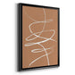 Terracotta Drift II - Modern Framed Canvas Print