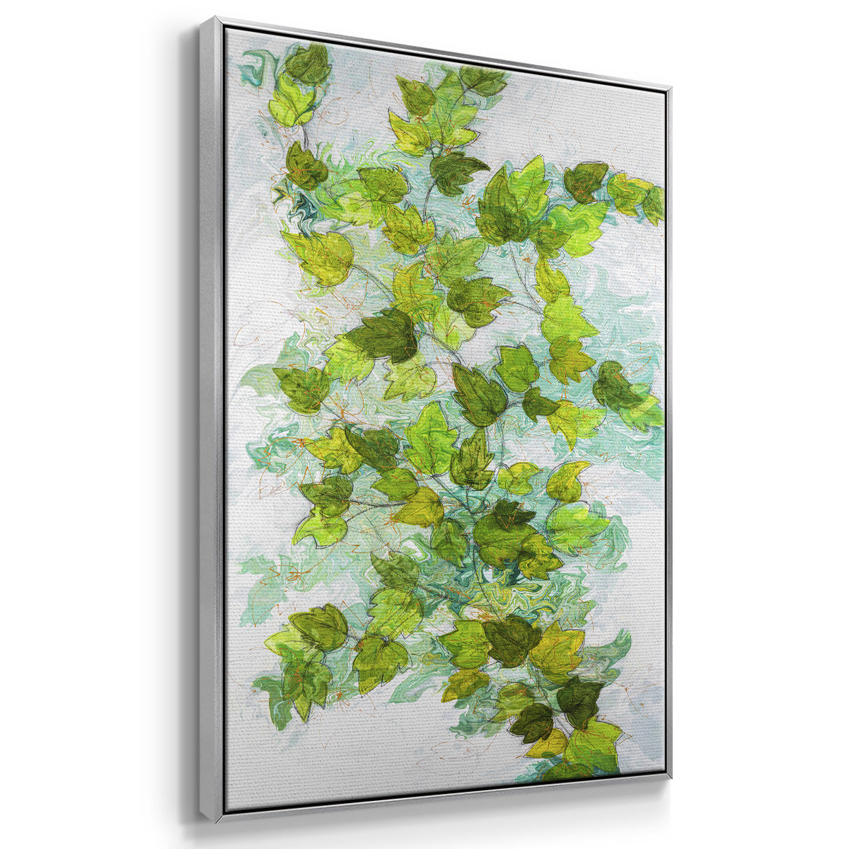 Ivy - Framed Premium Gallery Wrapped Canvas L Frame - Ready to Hang