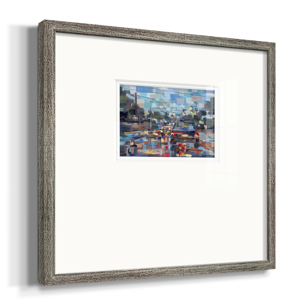 Red Traffic- Premium Framed Print Double Matboard