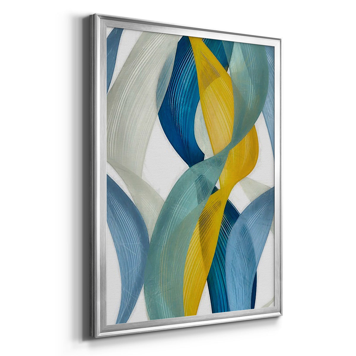 Horizontal Bands II - Modern Framed Canvas Print