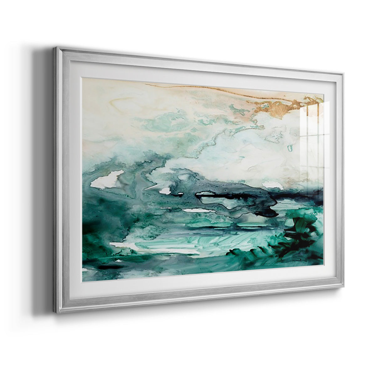 Sea Foam Flow I - Modern Framed Art Print