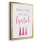 Little Lipstick - Modern Framed Canvas Print