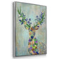 Fantastic Florals Cow - Framed Premium Gallery Wrapped Canvas L Frame 3 Piece Set - Ready to Hang