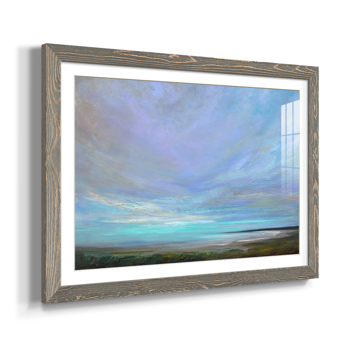 Coastal Views III - Barnwood Framed Art Print