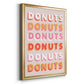 Donuts - Modern Framed Canvas Print