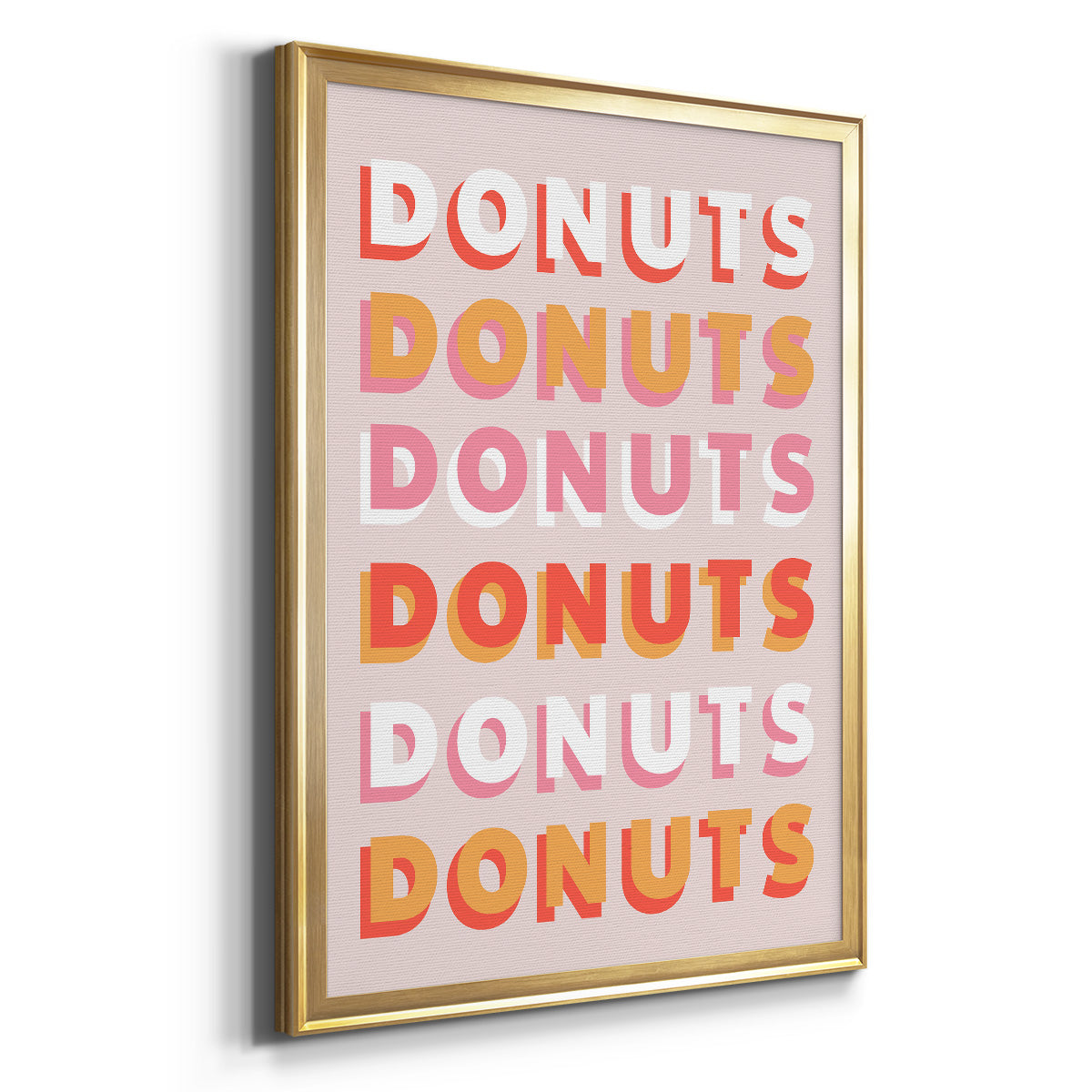 Donuts - Modern Framed Canvas Print