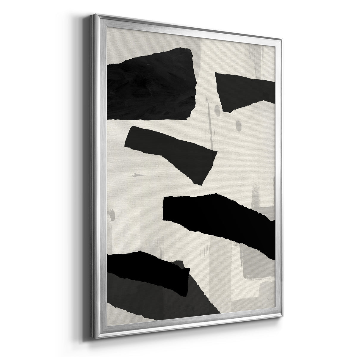 Mountain Paths II - Modern Framed Canvas Print